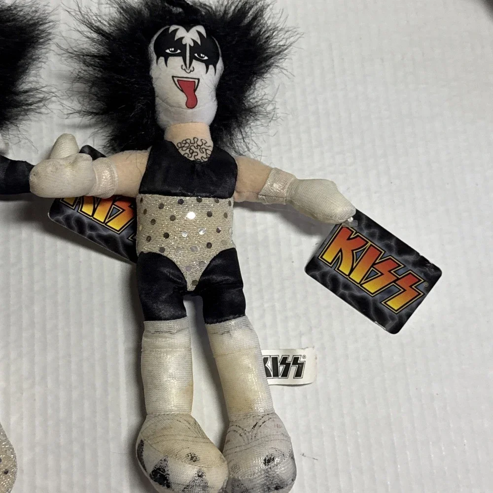 Toy Factory KISS Plush Dolls Spaceman & Demon 2002 with Tags
